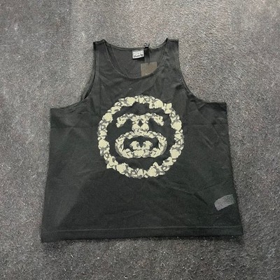STUSSY X Denim Tears Double Wreath Gym Tank Men's Size M