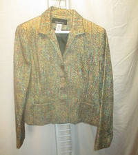 NWT Jones New York 6 / S Multicolor Short Blazer Jacket Career Church