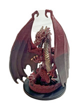 DRAGONEYE - LARGE RED DRAGON - 55/60 - R - D D MINIATURE - no stat card