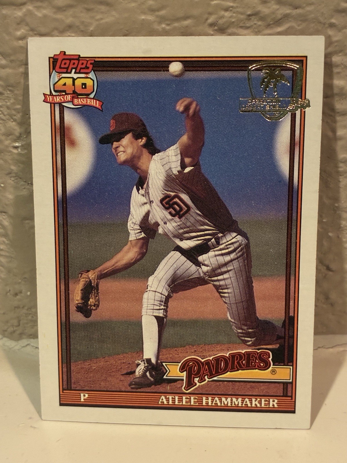 1991 Topps Operation Desert Shield #34 Atlee Hammaker San Diego Padres NRMT G
