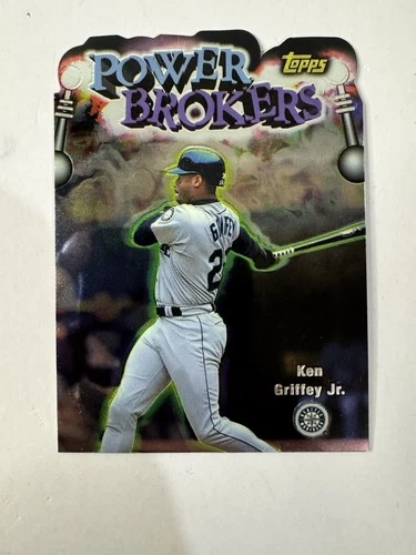 1998 TOPPS BASEBALL * KEN GRIFFEY JR. * DIE-CUT CHROMIUM POWER BROKERS CARD