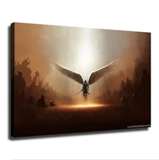 Saint Michael The Archangel Defend Poster Canvas Print Art Decoration Wall Art