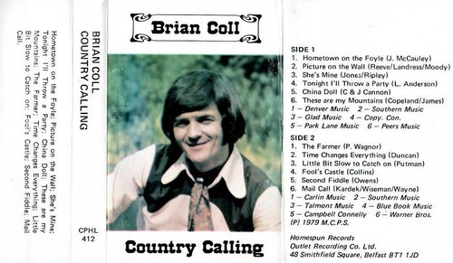 Country Calling - Brian Coll - VGC 1979 11 Track Cassette - Uncommon - Picture 4 of 5