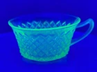 Vintage Anchor Hocking Green Uranium Miss America Cup =