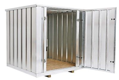 Galvanized Steel Storage Shed (Container),6.5 ft wide x 7 