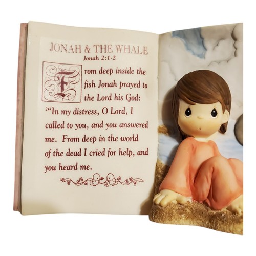 1998 Giona e la balena momenti preziosi storie bibliche libro figurina Enesco HTF - Foto 3 di 15
