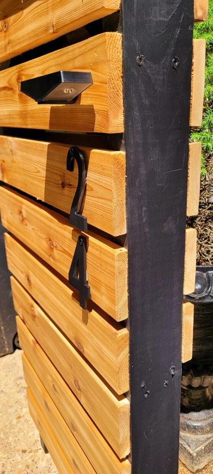 Correo de cedro, marco negro (hecho a mano) ¡ENVÍO GRATUITO! Foto 4 de 4