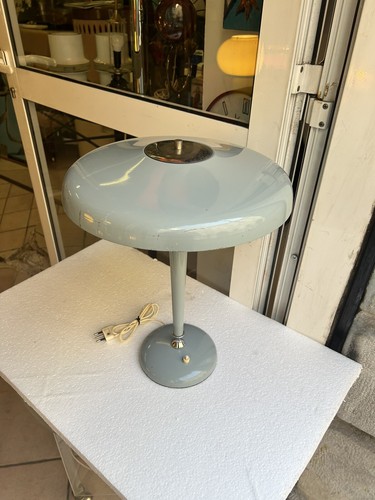 LAMPADA DA TAVOLO MINISTERIALE 50s COLORE ORIGINALE ITALIAN DESIGN TABLE LAMP - Imagen 15 de 16
