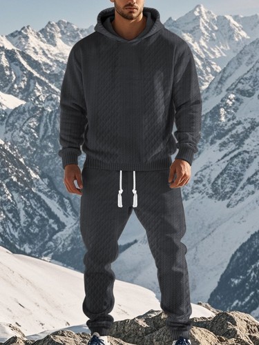 2 Piece Set Tracksuit Mens Sweatsuit Sportswear Mens Hoodie+Pants Sets Suits New - Picture 10 of 23