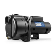 AQUASTRONG 2 HP Centrifugal/Jet Pump, 5200 GPH, 230V, Durable Cast Iron Pump ...