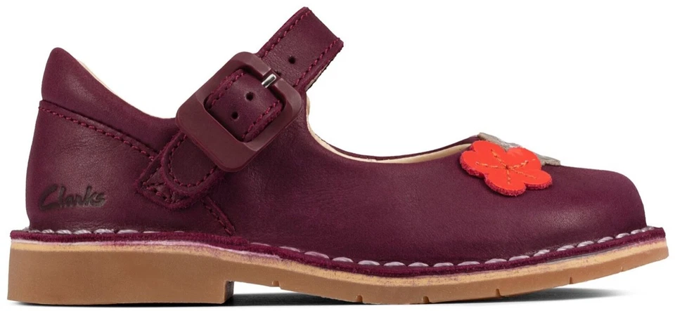 NUEVOS EN CAJA Clarks Niños Pequeños COMET GEM Zapatos de Cuero de Baya Foto 2 de 4
