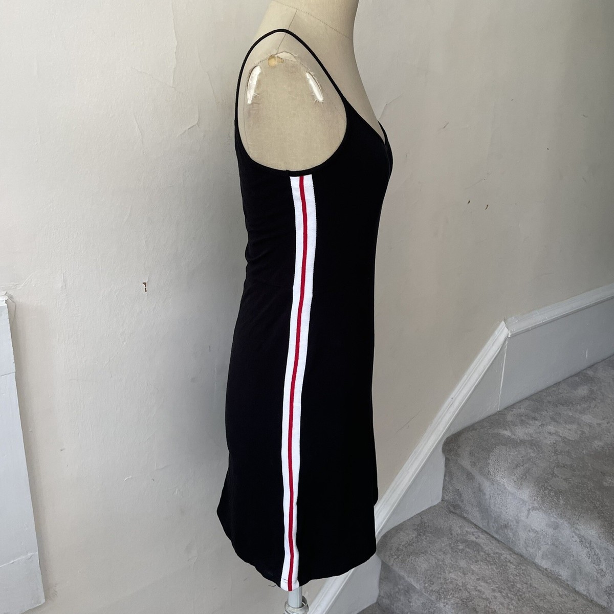 brandy melville black dress red stripe Brandy Melville Striped Dresses for Women for sale