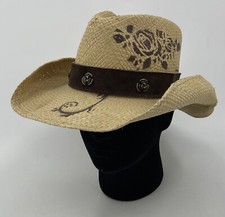 Bullhide Romantic Dream Natural Straw Fancy Cowboy Hat 2508 Wms Size Medium M
