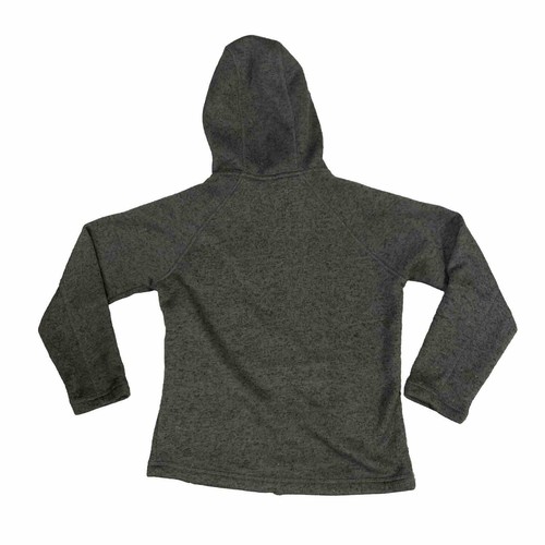 LIV Life Integrity Earth Kids Fleece Outdoor Hoodie Full Zip Gray Black Size 7/8 - Picture 4 of 6