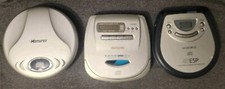 3 CD Players Walkman Memorex Aiwa Audiovox Discman TURNS ON FOR PARTS/REPAIR