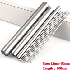 Solid Pure Titanium Ti Bar Round Rod Metal Shaft Diameter 12mm~50mm Length 100mm