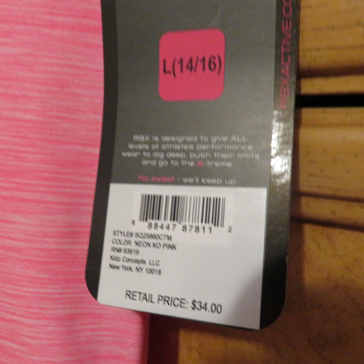 写真集レトロ Girls Reebok performance pink spandex yoga pants size L 14/16