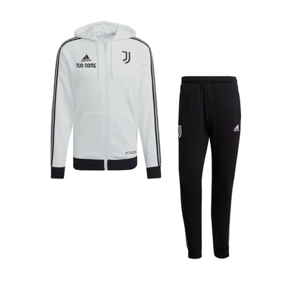 TUTA DA UOMO UFFICIALE ADIDAS CAPPUCCIO JUVENTUS JUVE 2021 PERSONALIZZATA |  eBay