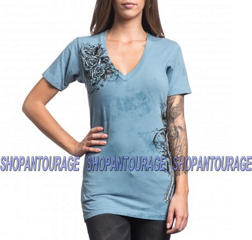 Sinful Celeste S3488 New Short Sleeve Fashion Graphic Blue Top By
