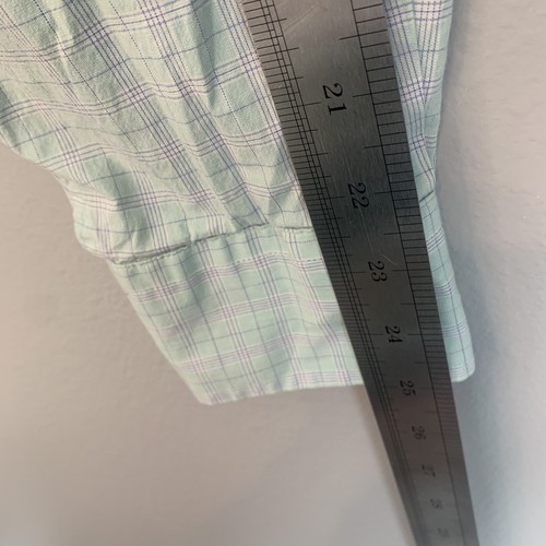 Southern Tide Shirt Men L Button Down Check Long Sleeve Green Blue Preppy Fish - Picture 19 of 21