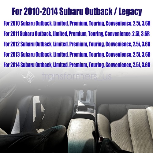 For 2010-2014 Subaru Outback Front Bottom & Back Black Seat Cover Perforated - Foto 22 di 130