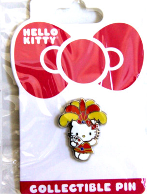 HELLO KITTY (BY SANRIO) COLLECTIBLE (SHOWGIRL ) PIN BUTTON BADGE