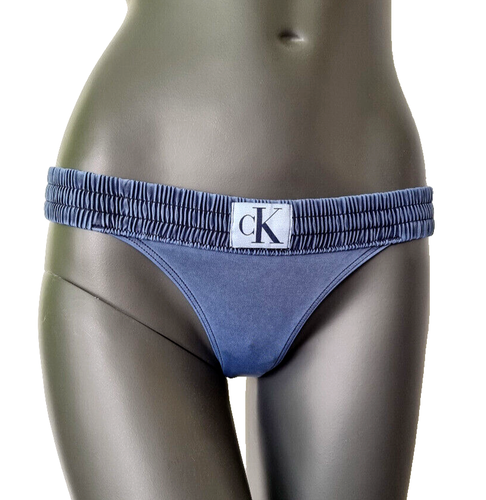 Calvin Klein Sexy Bikinihose blau brazilian half string Gr.XL - 第 1/6 張圖片