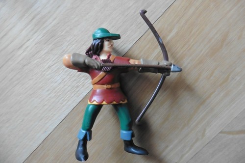 Figurine Durso Moyen Âge - Guerrier Agenouillé Tirant à L'arc - Composition - Belgique 1957
