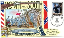 WWLF US COLLINS CACHET FDC 2975g  CIVIL WAR  DAVID FARRAGUT  COVER