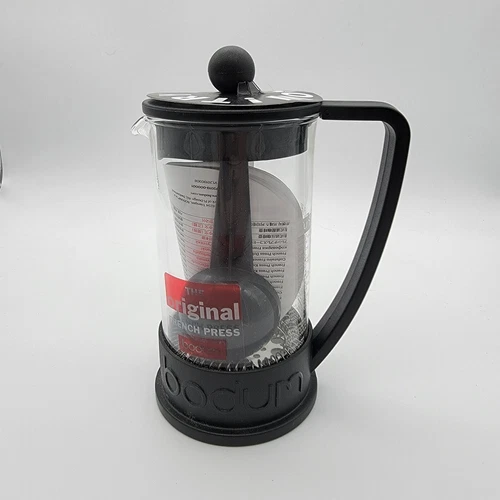 Bodum 10948-01BUS Brazil French Press Coffee and Tea Maker, 12 Ounce, Black