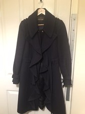 Roberto Cavalli Coat Dark Purple Zise 40 Eu & Uk 14