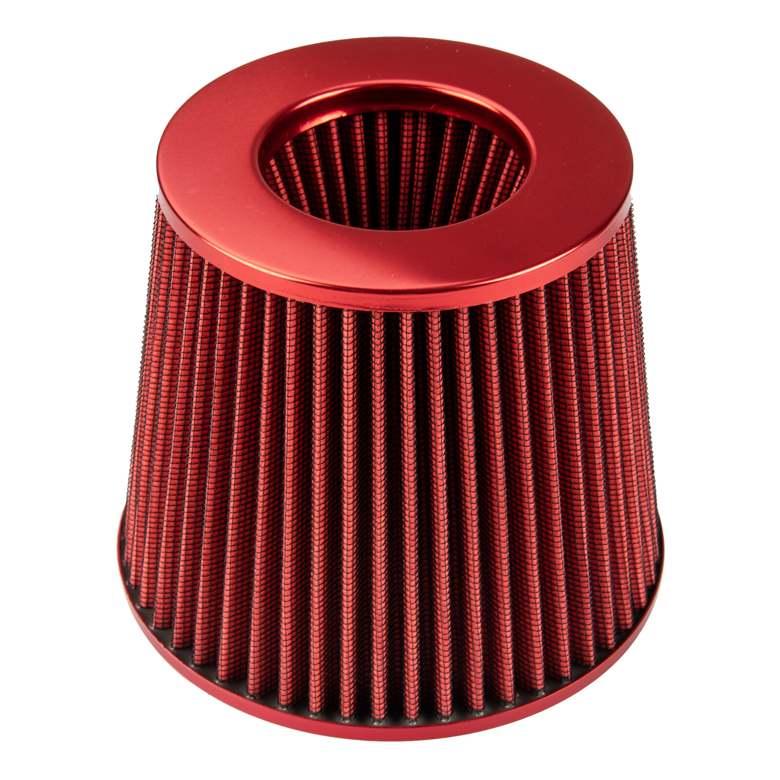 Universal 3" Cold Air Intake Filter System Kit Pipe Power Flow Hose System Red