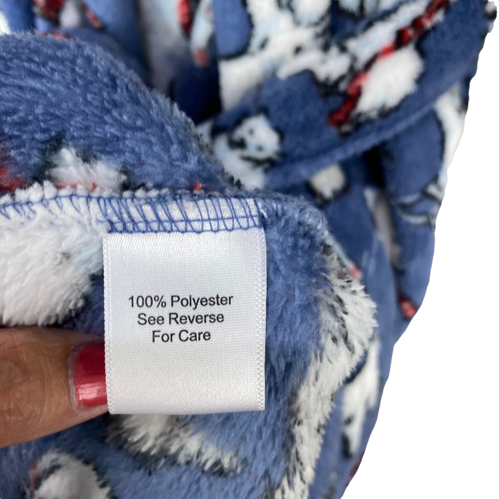 Vera Bradley Robe w Hood Plush Fleece Polar Bears Blu… Gem