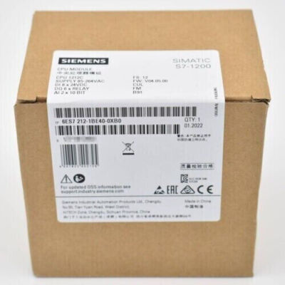 6ES7 212-1BE40-0XB0 NEU SIEMENS 6ES7212-1BE40-0XB0 SIMATIC S7-1200 CPU 1212C