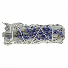 Smudge Stick - 4" Lavender White Sage Bundle w/Instructions - Calming