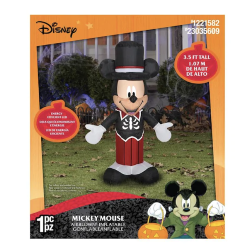 Inflatable Yard Decorations Gemmy 10 Giant Airblown Mickey Vampire