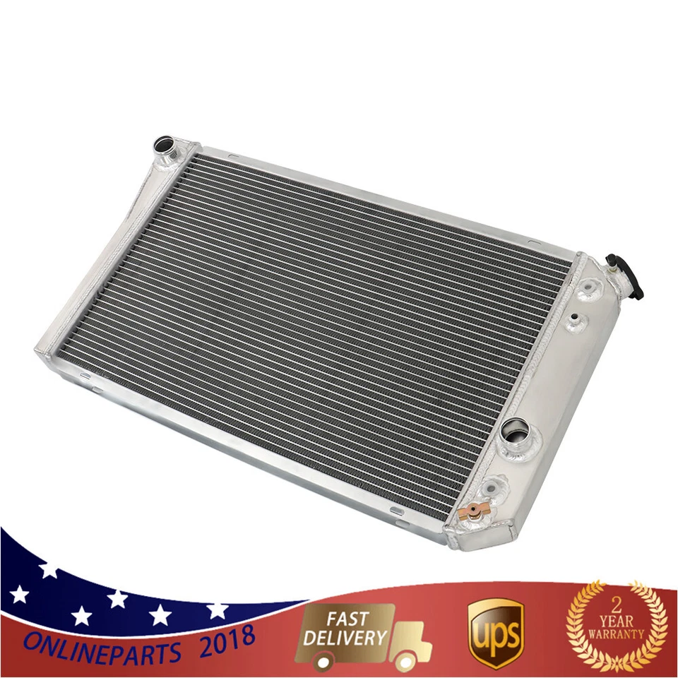 For 1984-1990 Chevrolet Corvette 5.7L V8 CC829 3 Row Racing Aluminum Radiator - Image 3 of 4