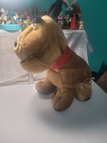 Tyco Vintage 1986 Tuffies Big Mean Bull Dog Plush Animal 17 Inch Tall Rare!! - Picture 2 of 5