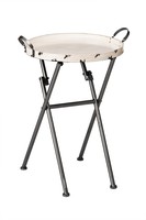 Premier Housewares Artisan Table, 71 X 53 X 46 Cm - Cream Premier Housewares Artisan Table, 71 X 53 X 46 Cm - Cream
