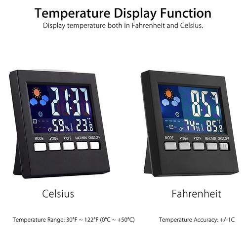 Hydrometer Temp Humidity Calendar Weather R9R3 - Picture 9 of 12