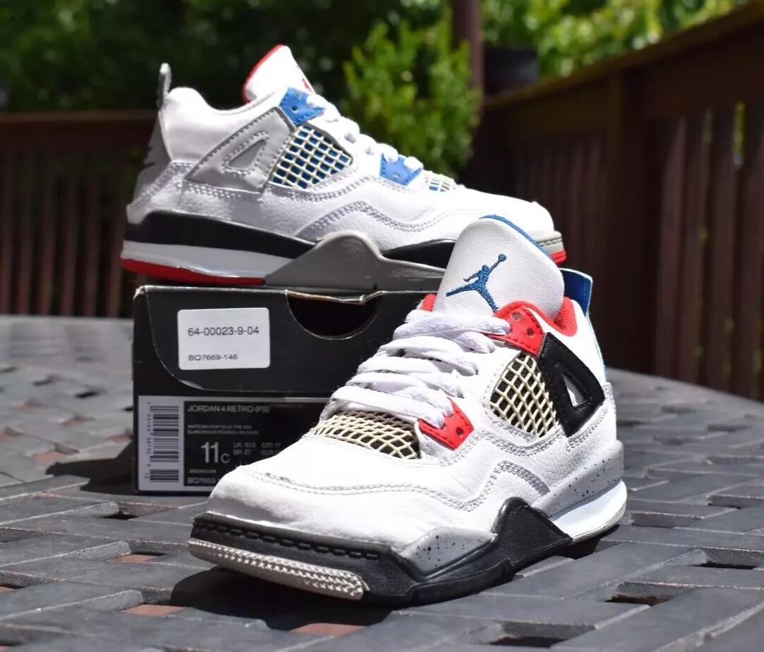 Nike Air Jordan 4 Retro PS 'What The 4' BQ7669-146 Little Kids