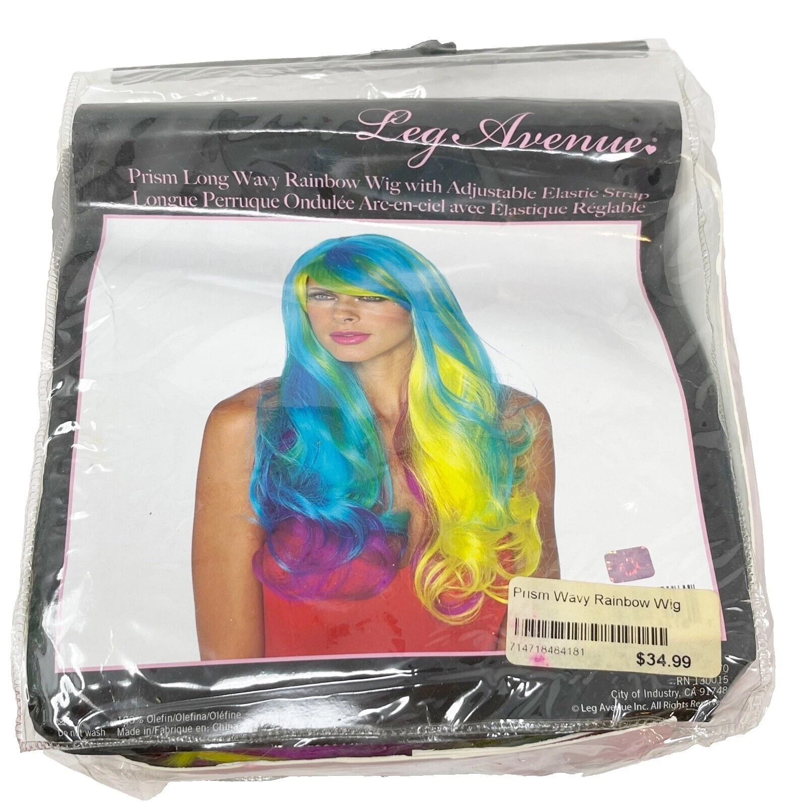 Leg Avenue Halloween Disfraz de varios colores pelucas y vello facial