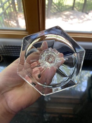 BEAUTIFUL VINTAGE PAIR Of Beyer Clear Lead Crystal