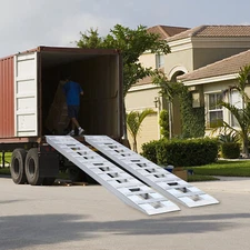 2-Pack Truck Car Auto Trailer Ramps Aluminum Trailer Ramp Loading Ramps 6800lbs