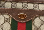 Sac à main bandoulière vintage GUCCI [Rang A] GG Sherry Line suprême PVC marron authentique