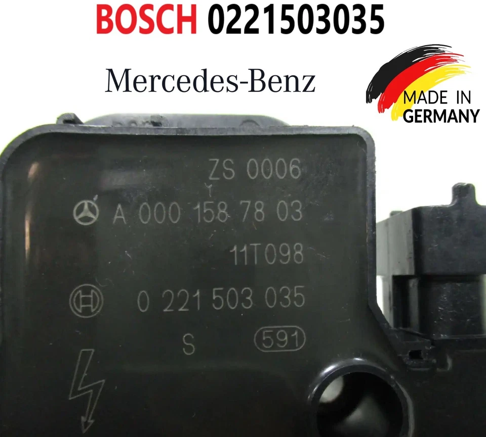 ✅OEM Set Of 8 BOSCH Ignition Coils For 1998-2011 MERCEDES-BENZ 4.3L 5.0L 5.5L V8 - Image 2 of 2