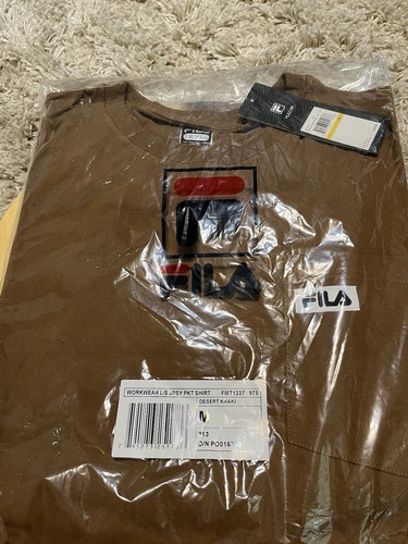Unopened New Fila Desert Khaki Long Sleeve Athletic Shirt with tags. Size Med. - 第 1/7 張圖片
