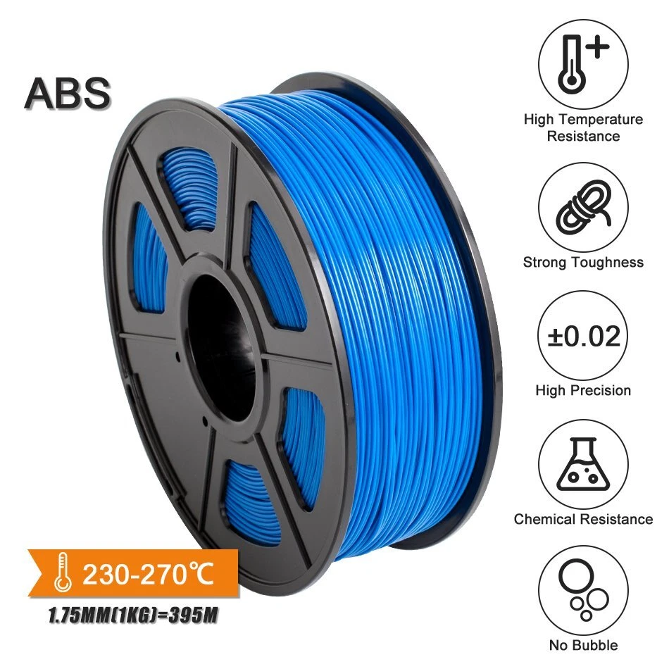 3.00mm ABS 1kg 2.2lbs Multiple Color For MakerBot RepRap 3D Printer Filament - Image 3 of 4