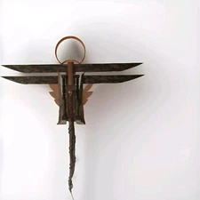 Sculpture  A Broken Totem  by C.R. Erskine (2018) mixed wood and metal Original