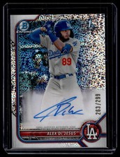 Alex De Jesus 2022 Bowman Chrome 1st Speckle Refractor Auto Card /299 #CPA-AD